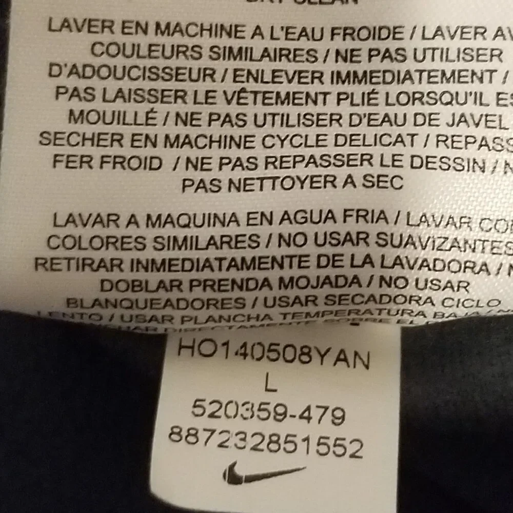 Nike L Jacket Grey Dri-FIT Full Zip Reflective Track Running Athletic Gym